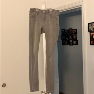 Gray skinny jeans